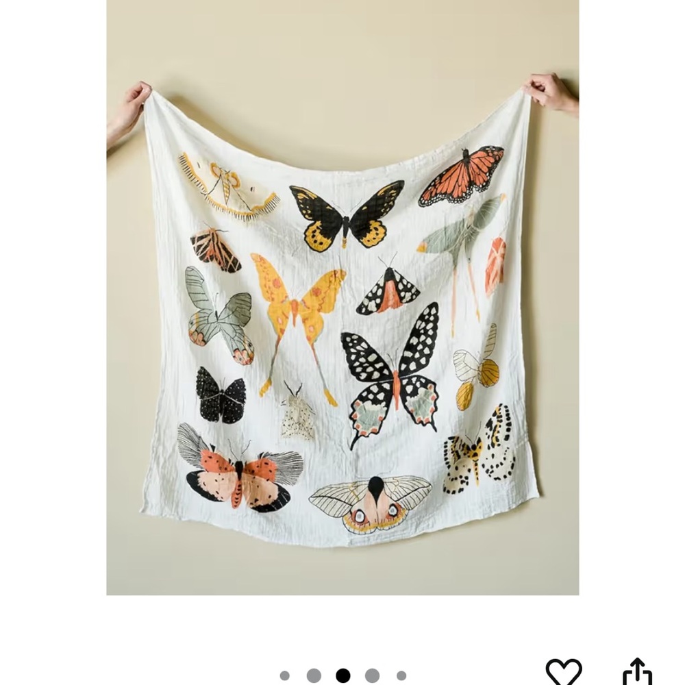 Butterfly Print Swaddle